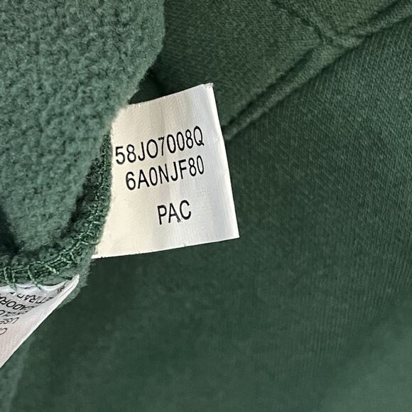 NFK Sweater Mens XXL Green 1/4 Zip Green Bay Packers Embroidered Logo Sweatshirt - Picture 11 of 13